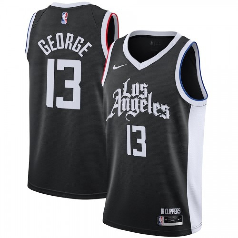 Men's LA Clippers Paul George #13 Black 2020/21 Swingman Player Jersey – City Edition-Pro Kit Vault | Brand New 26/27 Sports Jerseys
